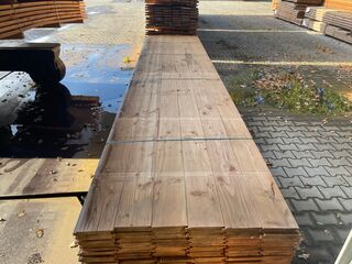 Ca. 144x Douglas Wisselsponning/Halfhoutsrabat, 18x190mm, lengte 500cm